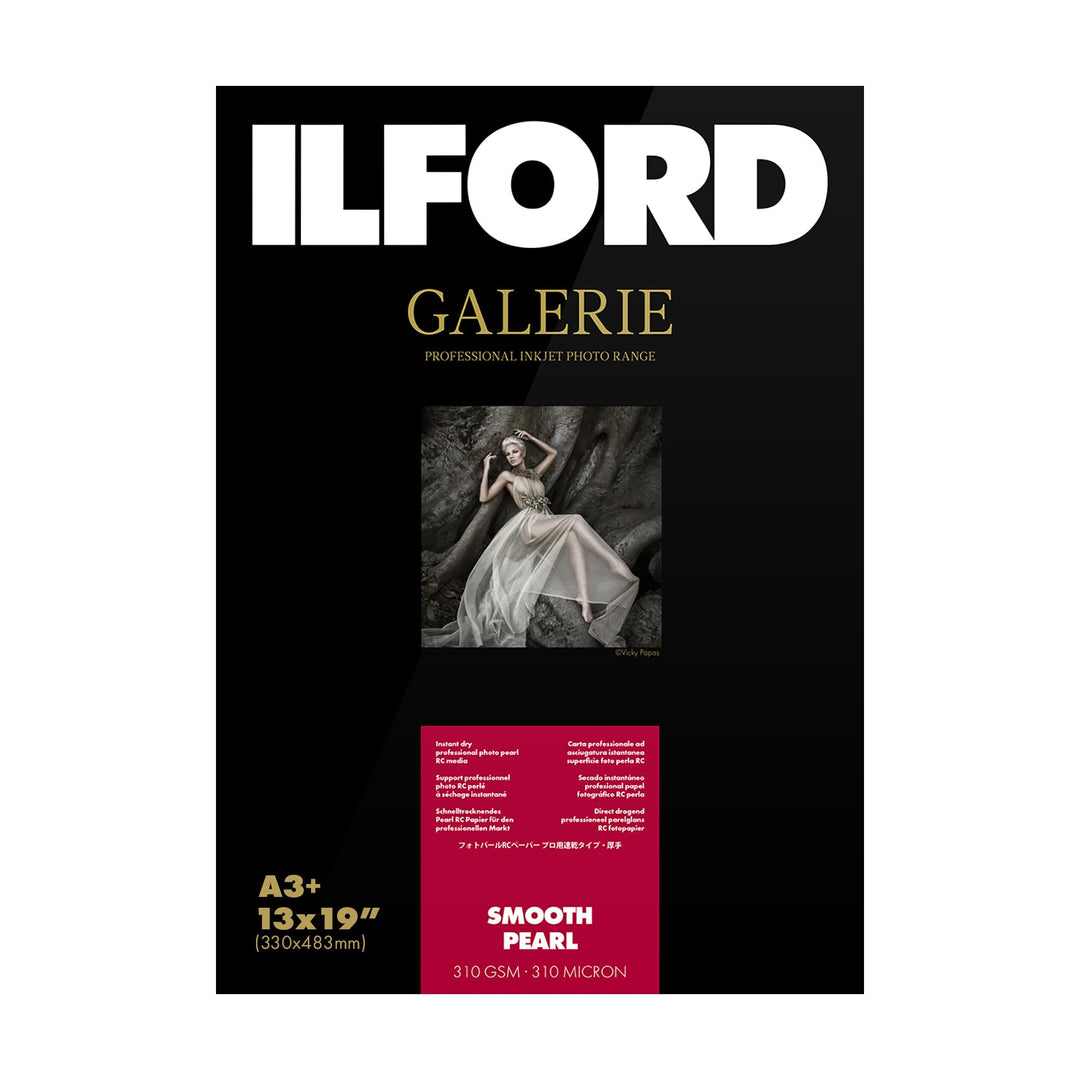 Ilford 2001750.0 Prestige Smooth Pearl Paper, 310g, 25 Blatt, A3+ 32,9 x 48,3 cm A3+ - 25 Blatt, A3+