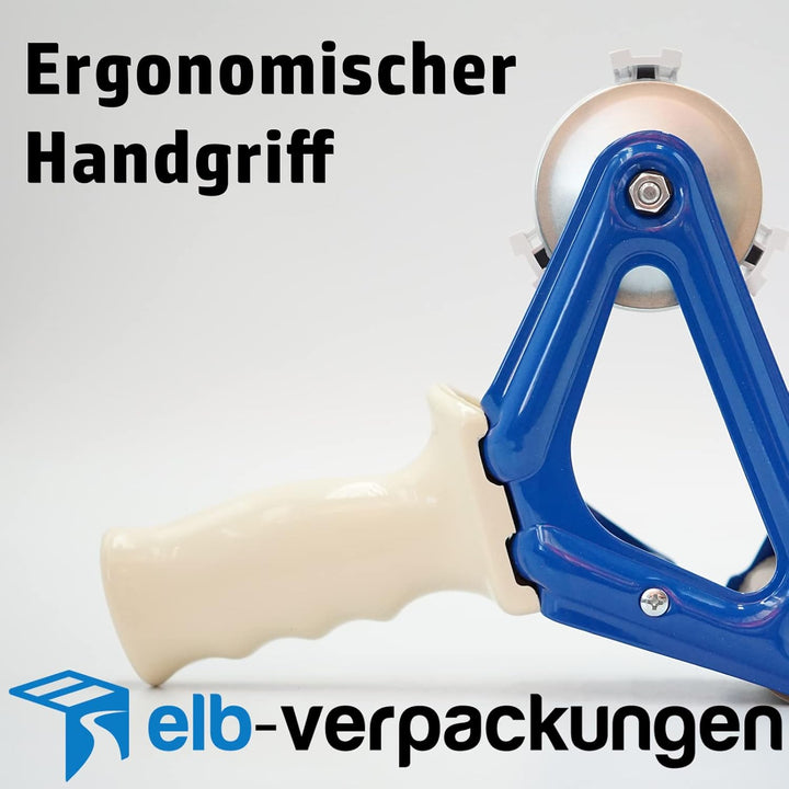1 Stück - Handabroller - Profi-Ausführung - Version : STD - blau/blue - 50 mm - Klebebandabroller Me