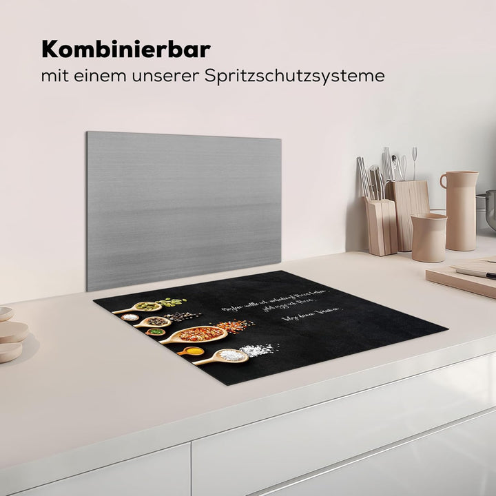 KitchenYeah© Herdabdeckplatte Einteilig Ceranfeld Abdeckplatte Küche Deko Ceranfeldabdeckung Herdabd