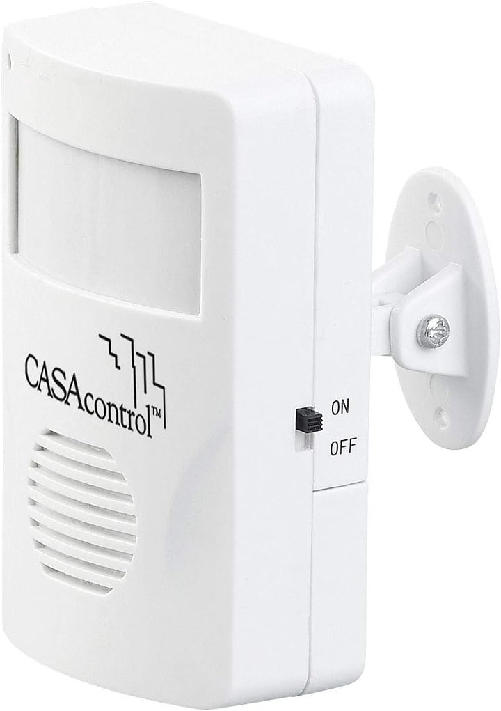 CASAcontrol Bewegungsmelder: Batterie-Funk-Durchgangsmelder, PIR-Bewegungssensor, Klingel-Funktion (