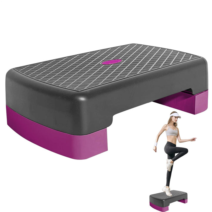 Höhenverstellbarer Stepper Für Workouts, Fitness Step, 45 Cm Rutschfeste Fitnessgeräte Für Zuhause,