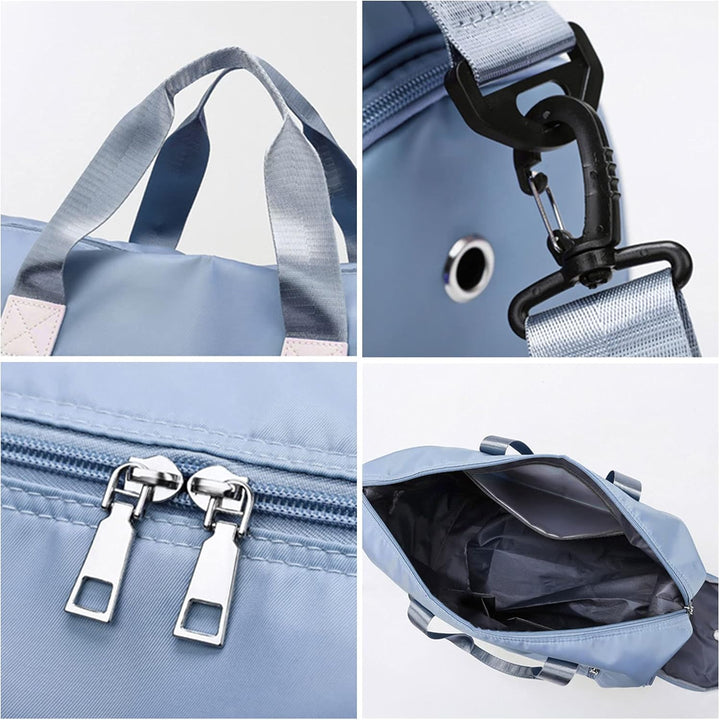 Keyck Sporttasche Damen Herren Reisetasche mit Schuhfach und Nassfach Gross 40L, Faltbar Wasserdicht