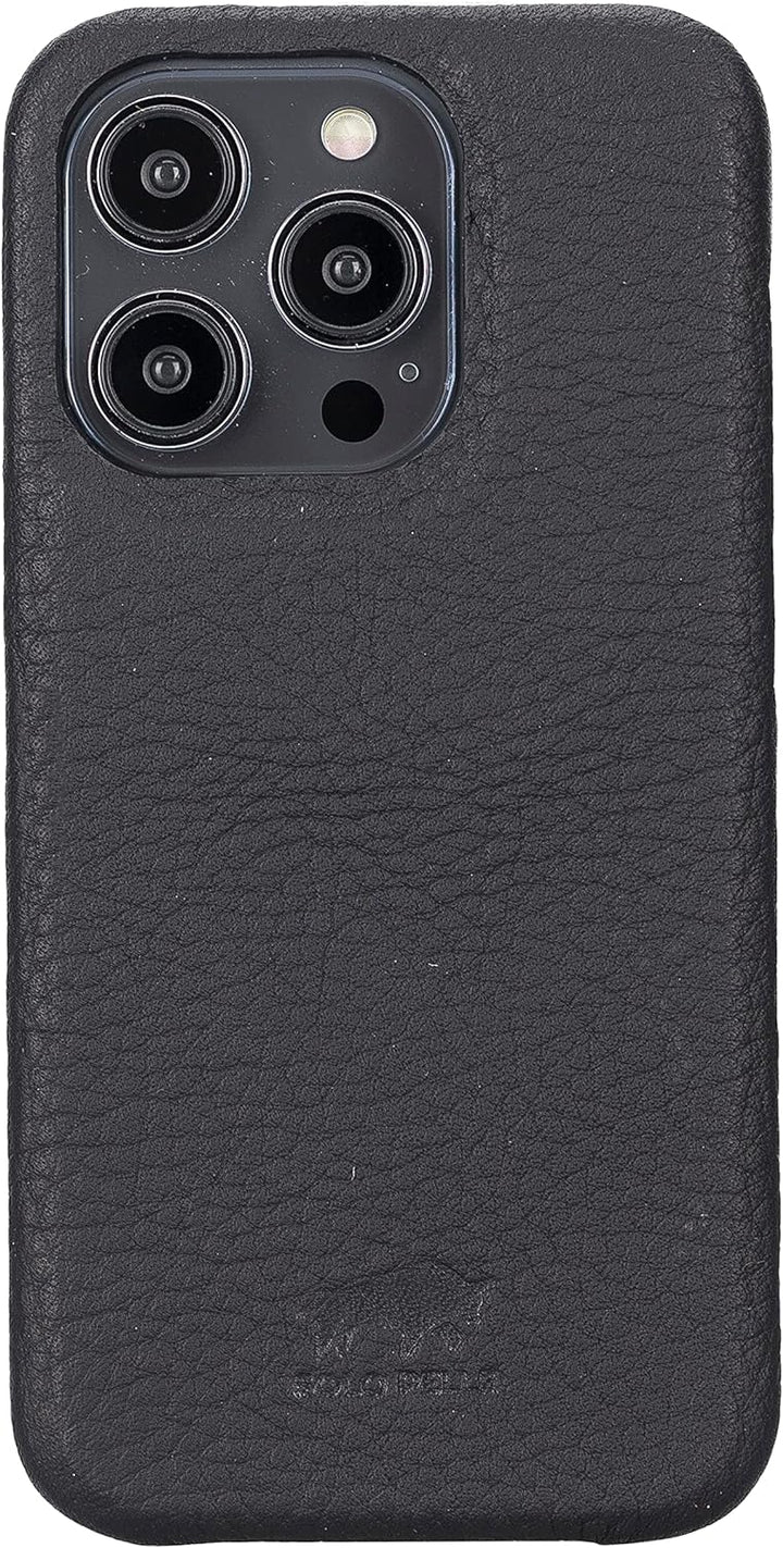 Solo Pelle Lederhülle kompatibel für iPhone 14 Pro in 6.1 Zoll abnehmbare Hülle (2in1) inkl. Kartenf