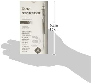 Pentel PG519-G GraphGear500 Druckbleistift 0,9 mm Strichstärke, Kunstoffgehäuse mit Härtegradindikat