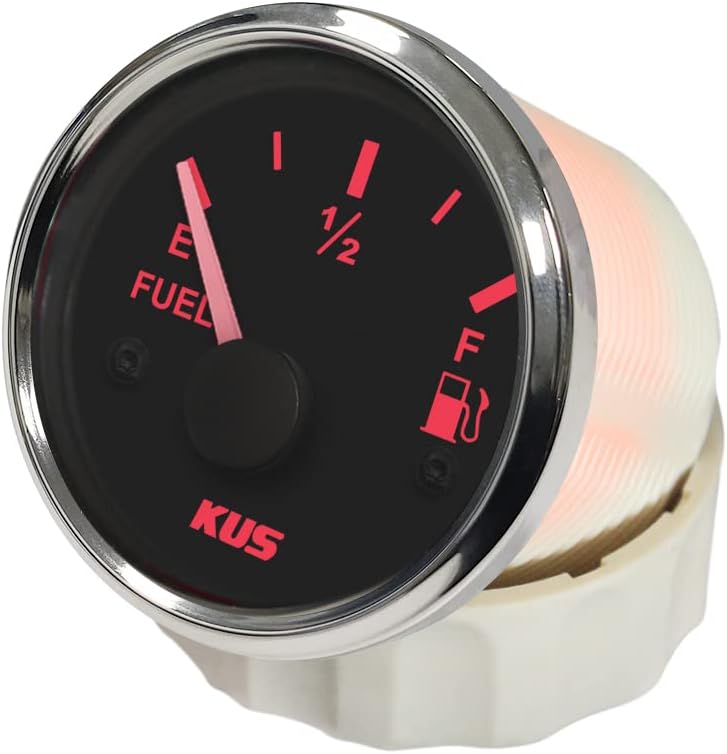 KUS Warranted Fuel Oil Füllstandsanzeige Messanzeige 0-190 Ohm Mit Hintergrundbeleuchtung 12V/24V 52