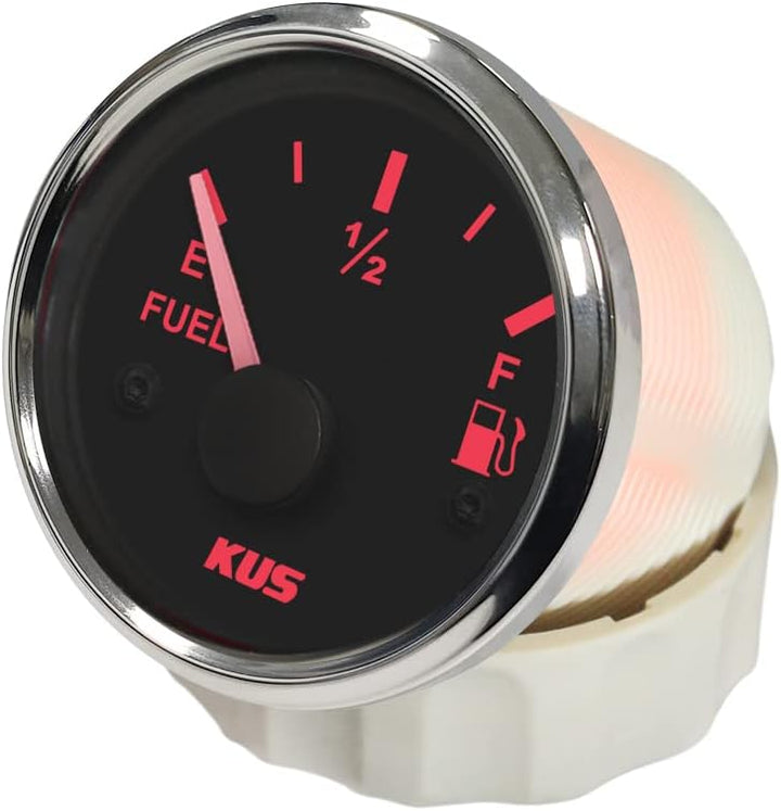 KUS Warranted Fuel Oil Füllstandsanzeige Messanzeige 0-190 Ohm Mit Hintergrundbeleuchtung 12V/24V 52