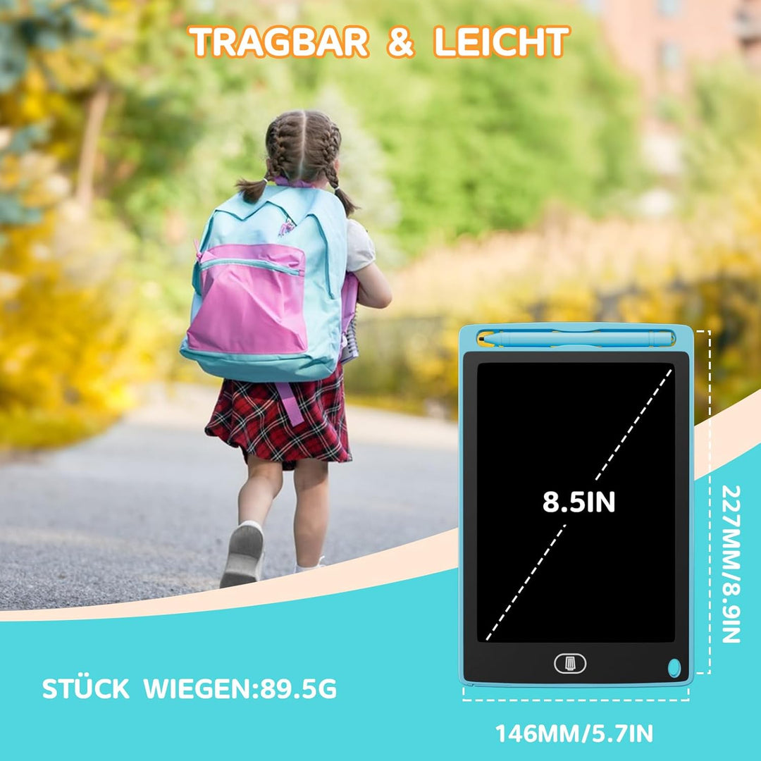 LCD Schreibtafel 12er Set, Zaubertafel Kinder, Maltafel für Jungen Mädchen ab 3 Jahre, Löschbare Zei