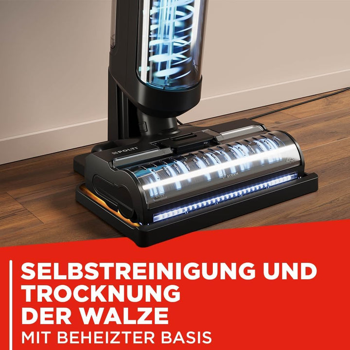 Polti Rollysteam WD20 WDEU0004, Bodenwischer mit Dampffunktion, Schwarz