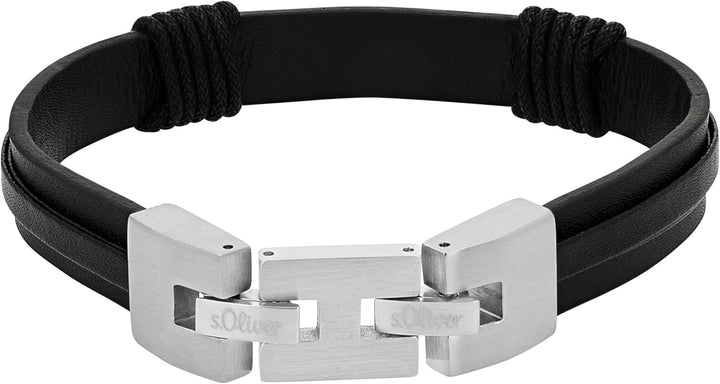 s.Oliver Armband Edelstahl Herren Armschmuck, Kommt in Schmuck Geschenk Box Zeichen, Formen & Symbol