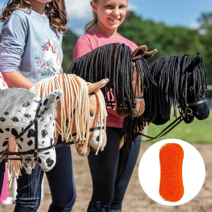 RL24 HKM - Hobby Horse Pepper inkl MagicBrush | Steckenpferd mit Trense | Spielpferd aus Plüsch mit