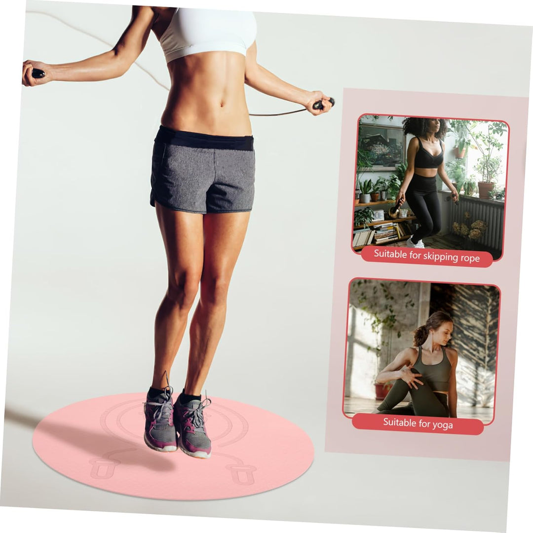 Zerodeko Tpe Seilspringmatte mit Stossdämpfender Funktion und Rutschfester Oberfläche Rosa Fitnessma