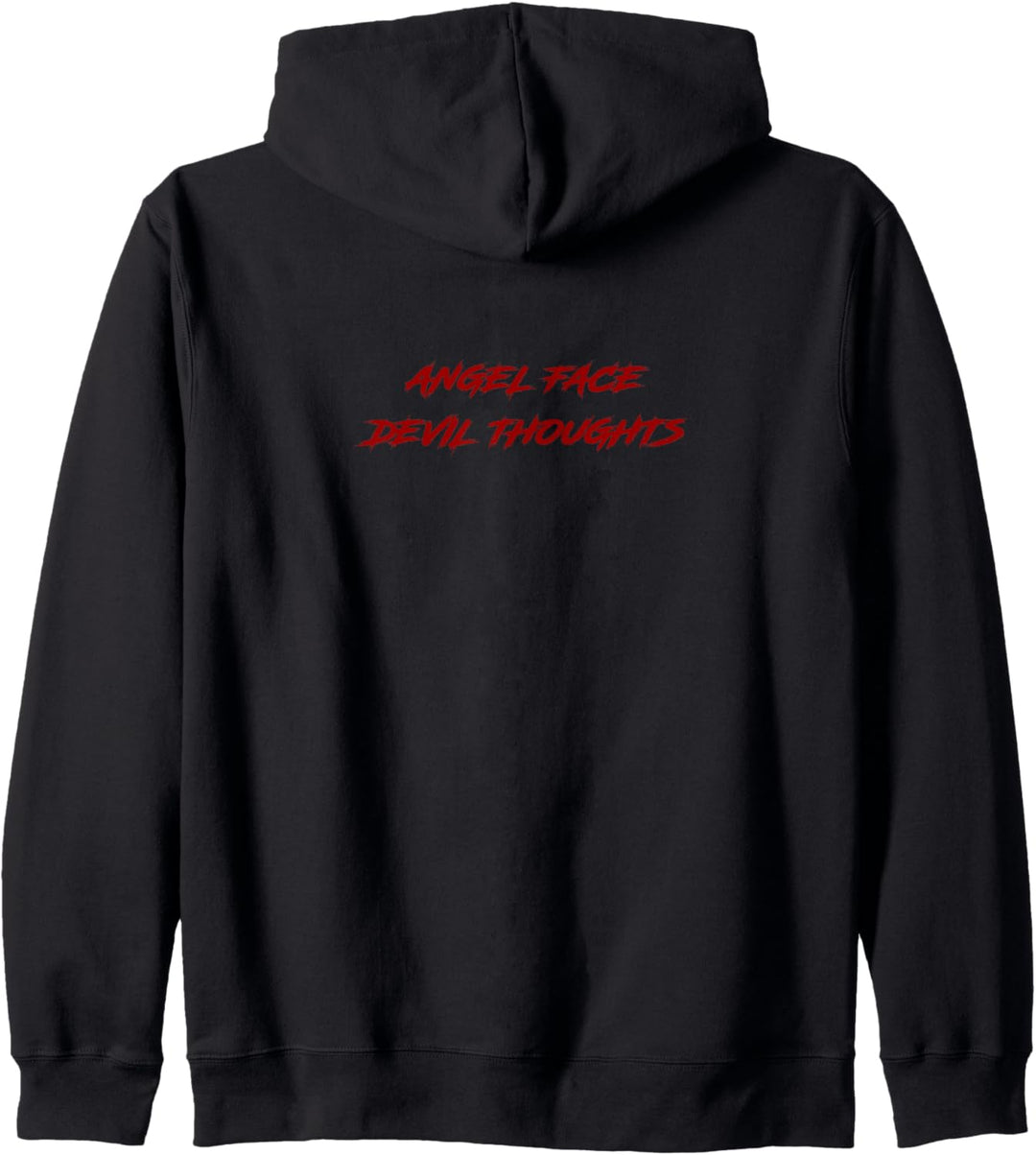 Angel face devil thoughts E-girl E-boy grunge goth Kapuzenjacke