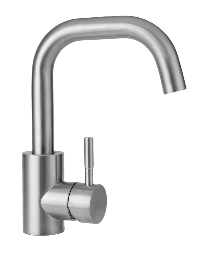 Wasserhahn Bad 360° Drehbar,Edelstahl Wasserhahn Badezimmer mit Warm/Kaltwasser Mischbatterie,Einheb