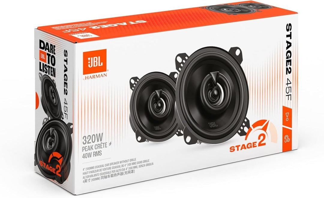 JBL Stage2 GEN2 45F Koaxial Lautsprecher Auto 100mm (4 Zoll): von Harman Kardon Car HiFi mit 40W RMS
