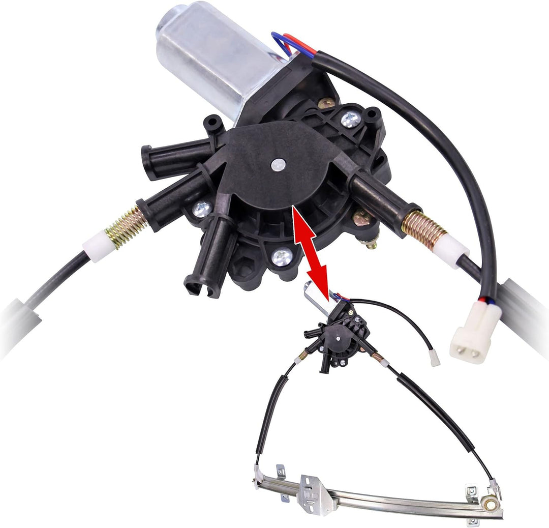 ATEC Germany 1x Fensterheber vorne links elektrisch mit Elektromotor Kompatibel mit VW GOLF 2 (19E,