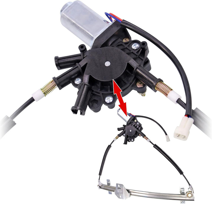 ATEC Germany 1x Fensterheber vorne links elektrisch mit Elektromotor Kompatibel mit VW GOLF 2 (19E,
