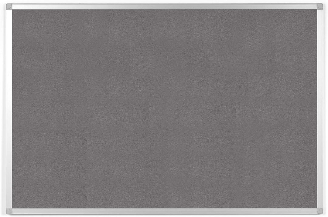 BoardsPlus - Pinnwand - 105 x 75 cm - Grauem Filztafel mit Aluminiumrahmen 105 x 75 cm Single, 105 x