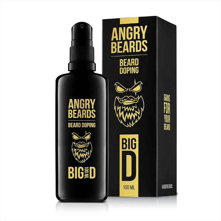 Angry Beards Bartwachstumsserum für Männer - Natürliche Formel für mehr Bartwuchs und volleres Haar