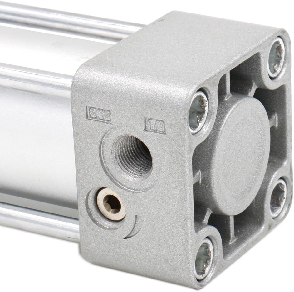 Heschen Pneumatischer Standard-Zylinder, SC 32-450, PT1/8 Anschluss, 32mm Bohrung, 450mm Hub, Einzel