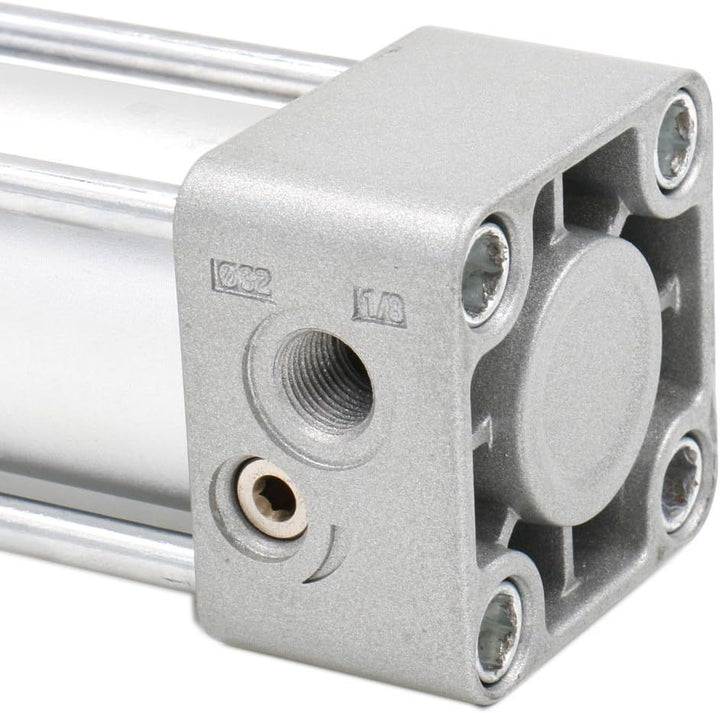 Heschen Pneumatischer Standard-Zylinder, SC 32-450, PT1/8 Anschluss, 32mm Bohrung, 450mm Hub, Einzel