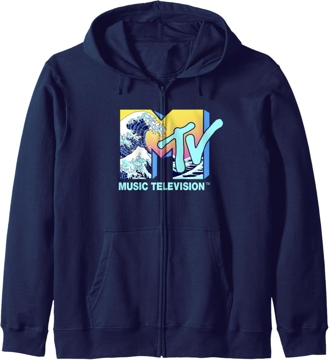 MTV Music Television Wave Logo Fill Kapuzenjacke