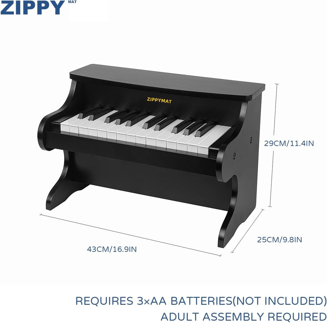 ZIPPY MAT Kinder Klavier Tastatur, 25 Tasten Digitalpiano für Kinder, Mini Musik Lerninstrument Spie