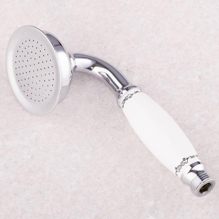 Handbrause retro nostalgie Duschkopf mit Keramikgriff Messing