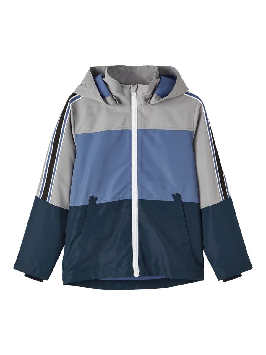 NAME IT Maxx Jacket Blue Block Männer Jacke grau/blau Streetwear 140 grau/blau, 140 grau/blau