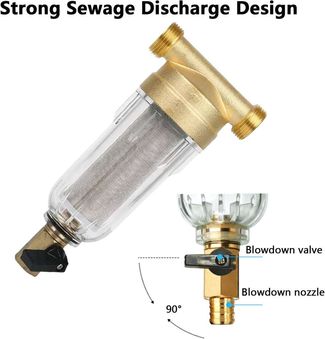 Ausspülbarer Feinfilter, vorfilter, Wasserhahn Wasserfilter Wasser, Vorfilter Sedimentfilter, Spin D
