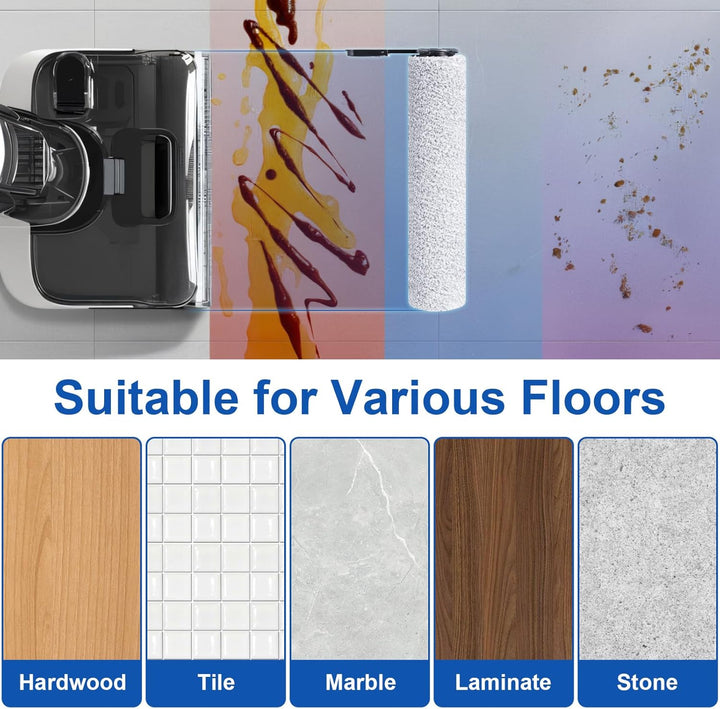 Ersatzbürstenrolle und HEPA-Filter Zubehör für Tineco Floor One Stretch S6/S7 Stretch Ultra/Switch S