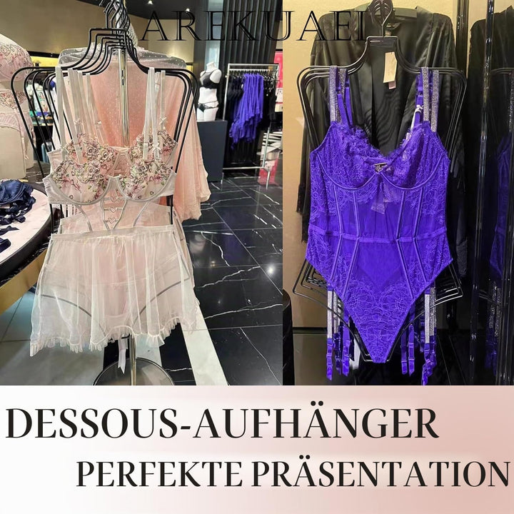 Dessous Aufhänger Draht Körperform Display (Mattschwarz) 10 PCS Bikini Badeanzug hänger, Mattschwarz