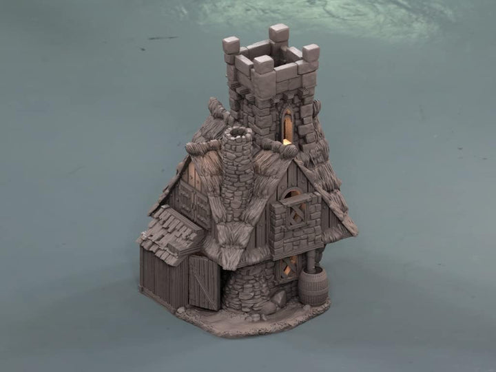 QP3D – Hemlock Cottage House – Fantasy Terrain Landschaft für Tischplatte & RPG 28–32 mm Miniaturen
