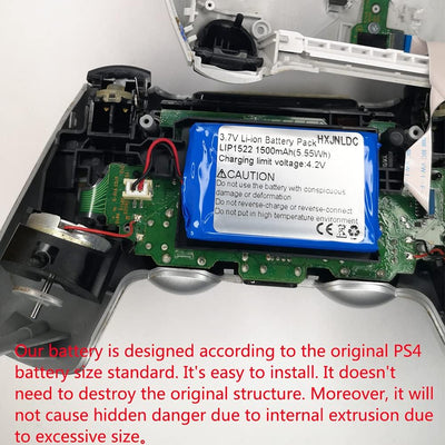 DC 3.7V 1500mah LiPo-Akku für Sony PS4 Controller Batteriewechsel (CUH-ZCT1U,CUH-ZCT1E,CUH-ZCT1A,CUH