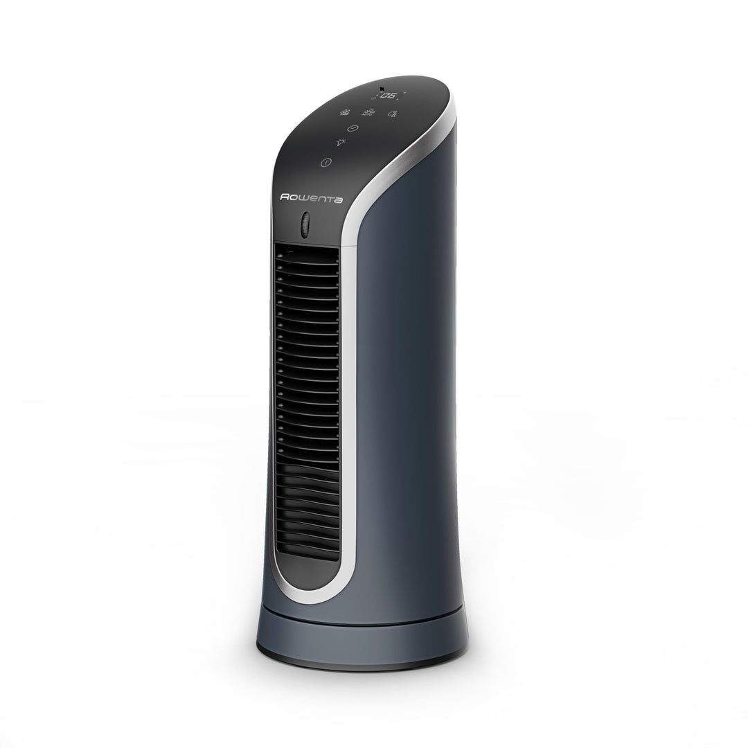 Rowenta Eole Compact Turmventilator, Schwarz, VU6220F0 Turmventilator Tisch - 6 Geschwindigkeitsstuf