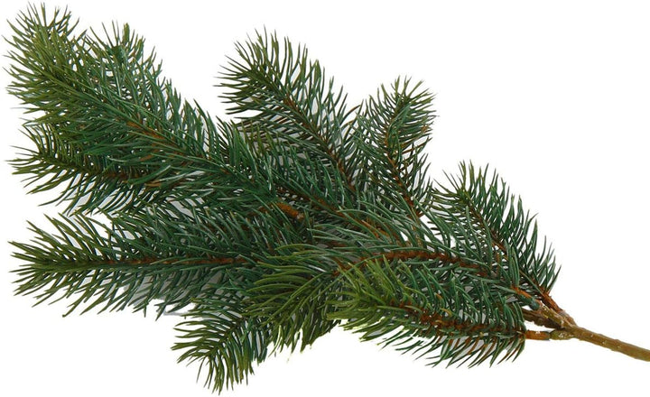 Annastore 6 x Künstliche Tannenzweige, Top-Qualität wie echt für den Innenbereich, L ca. 38 cm / 9 T