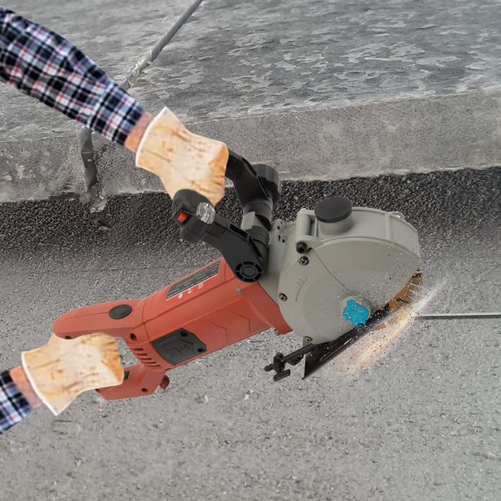 Mauernutfräse Schlitzfräse - 4800W Vollkupfermotor - 6200rpm - Beton Ziegel Stahl - für Bau und Deko