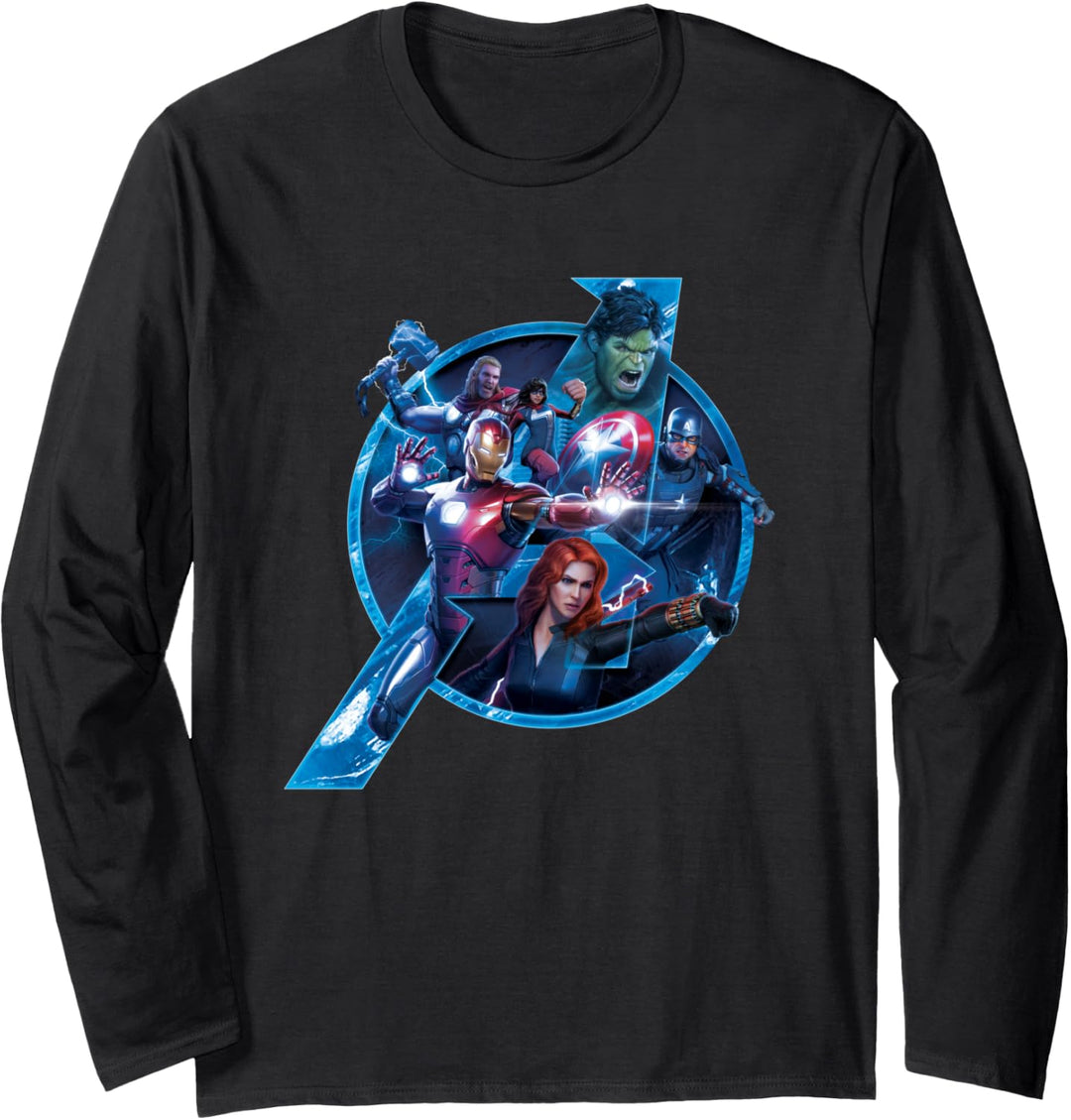 Marvel Avengers Game Earth's Mightiest Heroes Reassemble Langarmshirt