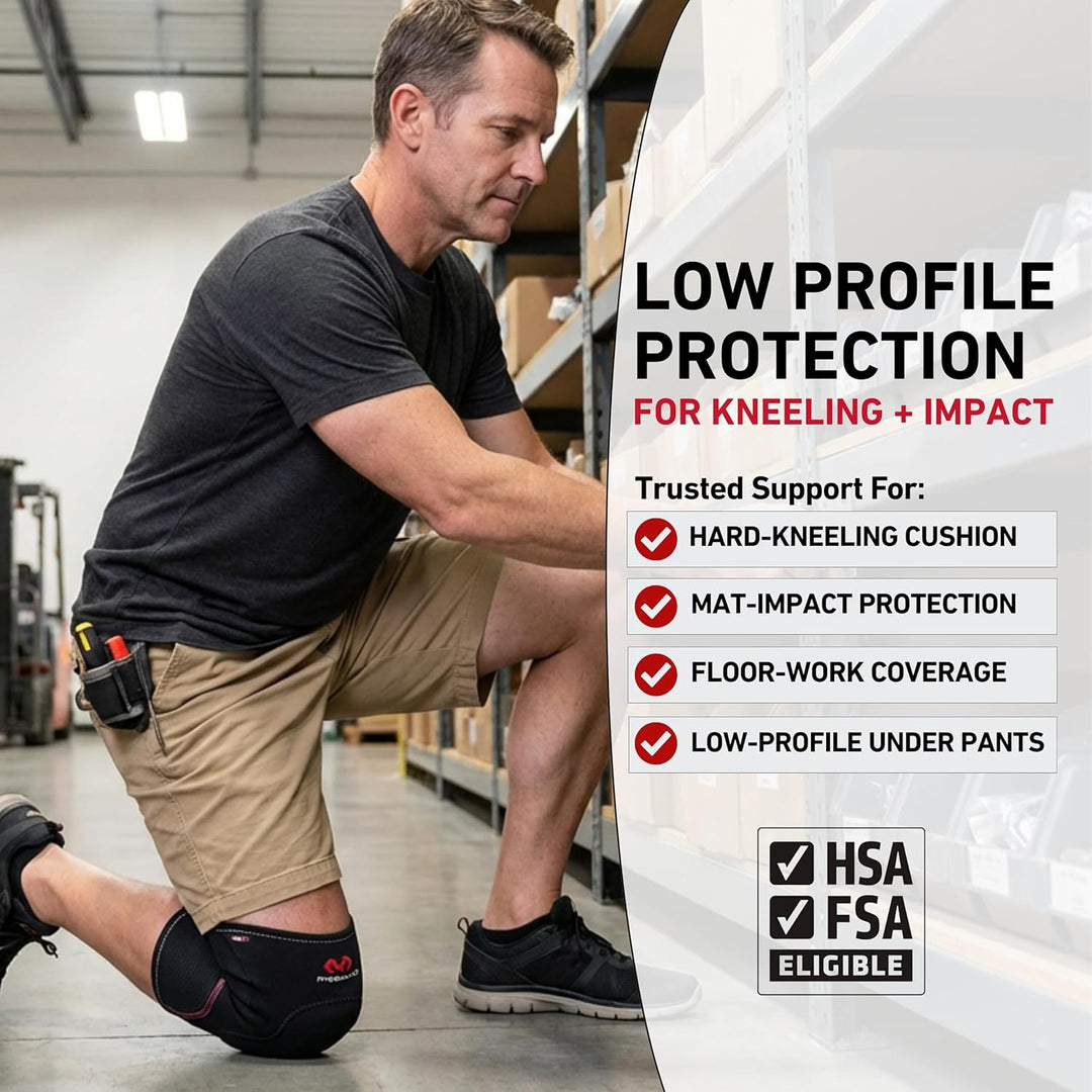 McDavid Genouillère Avec Protection Sorbothane Noir