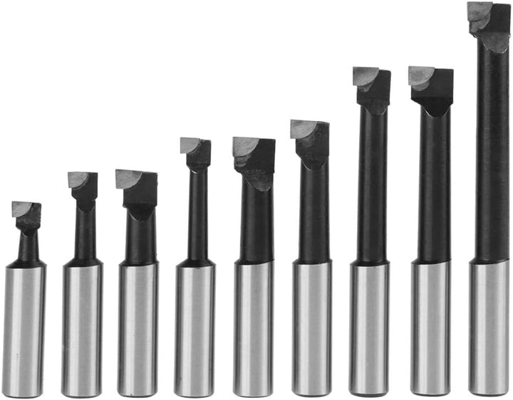 Bohrkopf SET, 1 Satz MT2 -M10 F1-12 50mm Bohrkopf Mit 9 Stück 12mm Bohrstangen, MT2 M10 * 1,5 1-1/2"