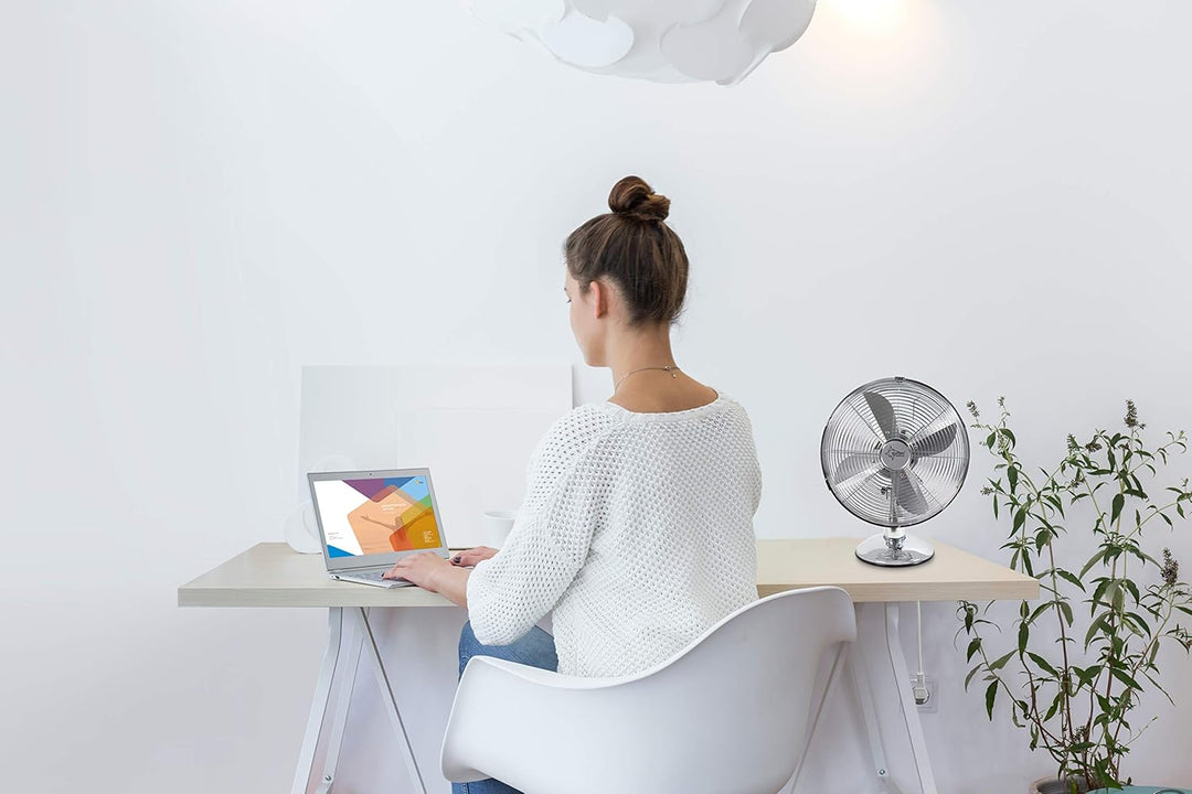 SUNTEC Tischventilator CoolBreeze 3000 - Leise 30 cm, 35 Watt | Tisch Ventilator 3 Stufen, Tragbar |