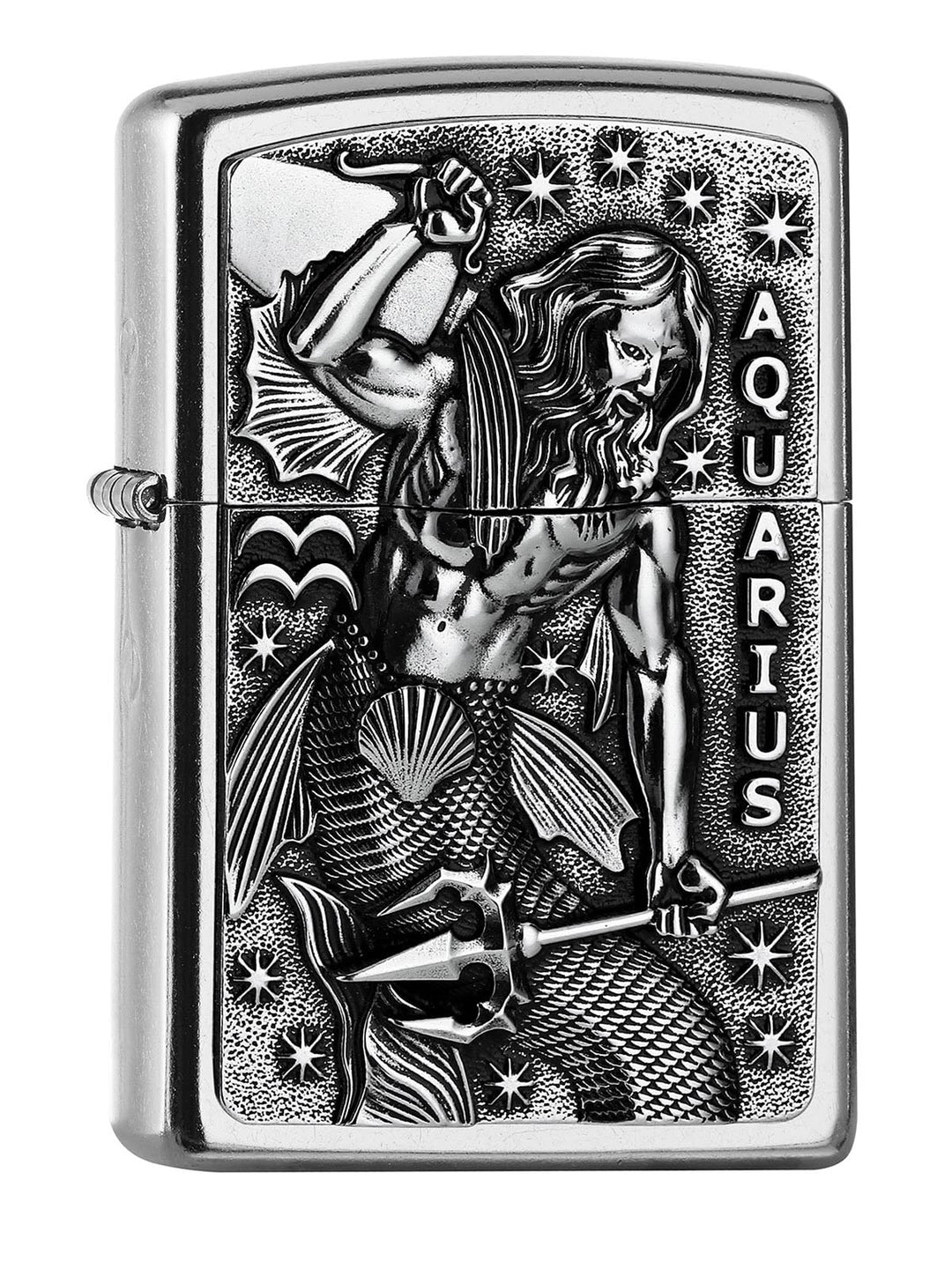 Zippo 2006508 PL 207 Aquarius Tierkr. V19 Feuerzeug, Messing, Design, 5,83,81,2