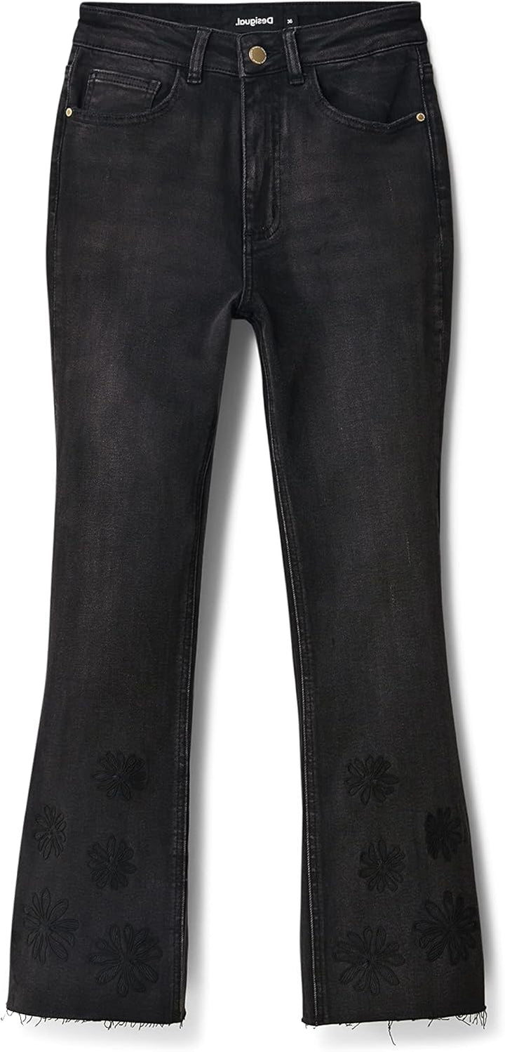 Desigual Damen Jeans 40 Schwarz, 40 Schwarz