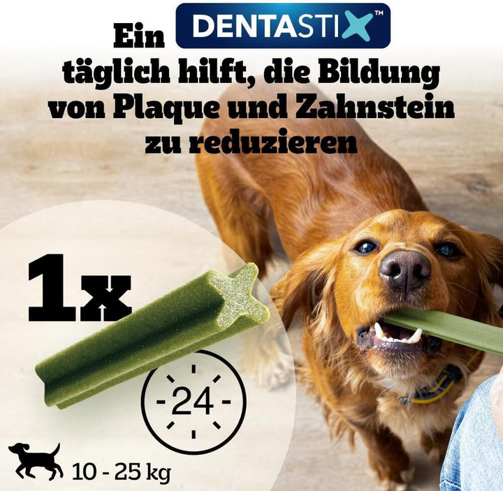 Mars Pedigree DentaStix Daily Fresh Zahnpflegesnack für mittelgrosse Hunde (10–25 kg), 112 Sticks, 4