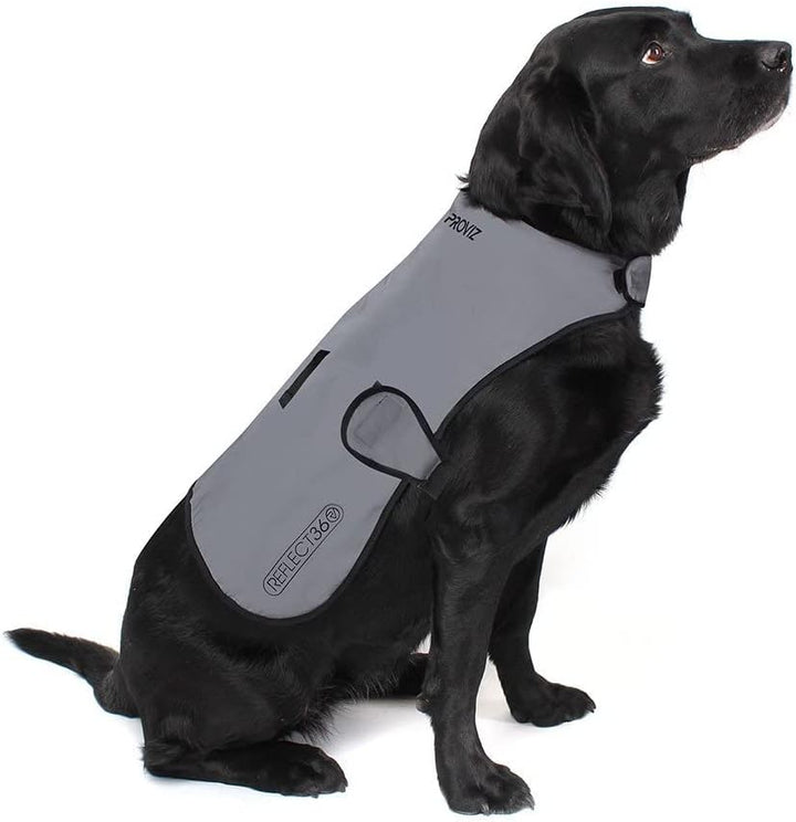 Proviz Sports 100% Reflective High-Vis Waterproof Dog Coat, S