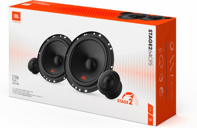 JBL Stage2 64CFS 2-Wege Auto Soundsystem - 270 Watt Komponenten Auto Lautsprecher Boxen Set mit Einb