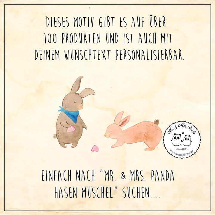 Mr. & Mrs. Panda Kaffeedose Hasen Muschel - Geschenk, Strand, müslidose, Muttertag, Best Friends, Ke