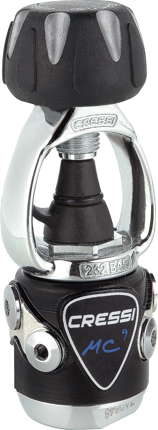 Cressi MC9/XS Compact Regulator - Atemregler zum Tauchen, erhältlich INT oder DIN Version, Unisex fü
