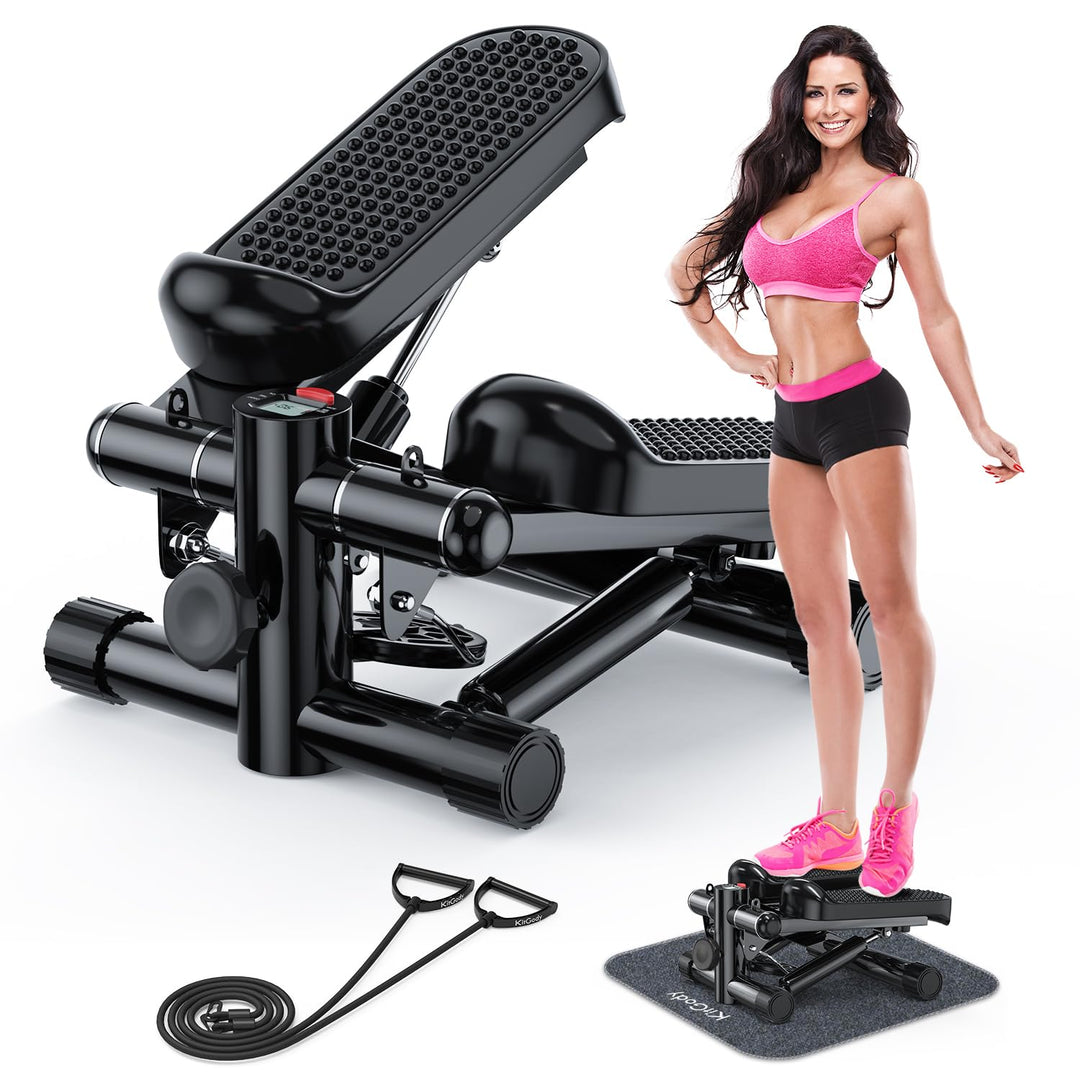 KitGody Mini-Stepper für Übungen, Treppenstepper 150 kg Kapazität, Workout-Stepper für Training zu H