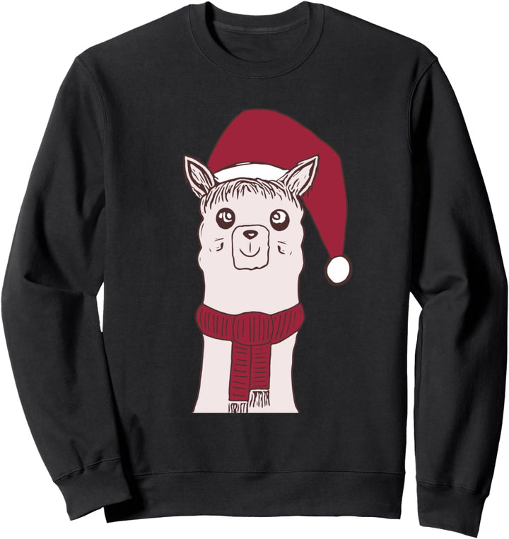 Weihnachten - Lama Alpaka Sweatshirt