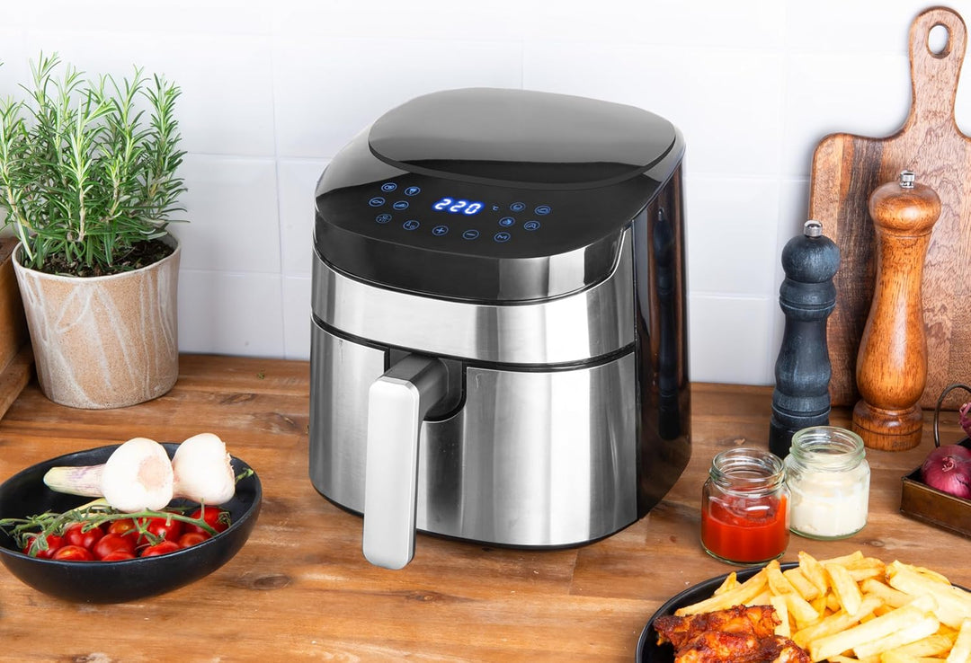 GASTROBACK #42582 Design Heissluftfritteuse Air Pro, Air Fryer mit 3,7 Liter Füllvolumen, 8 voreinge